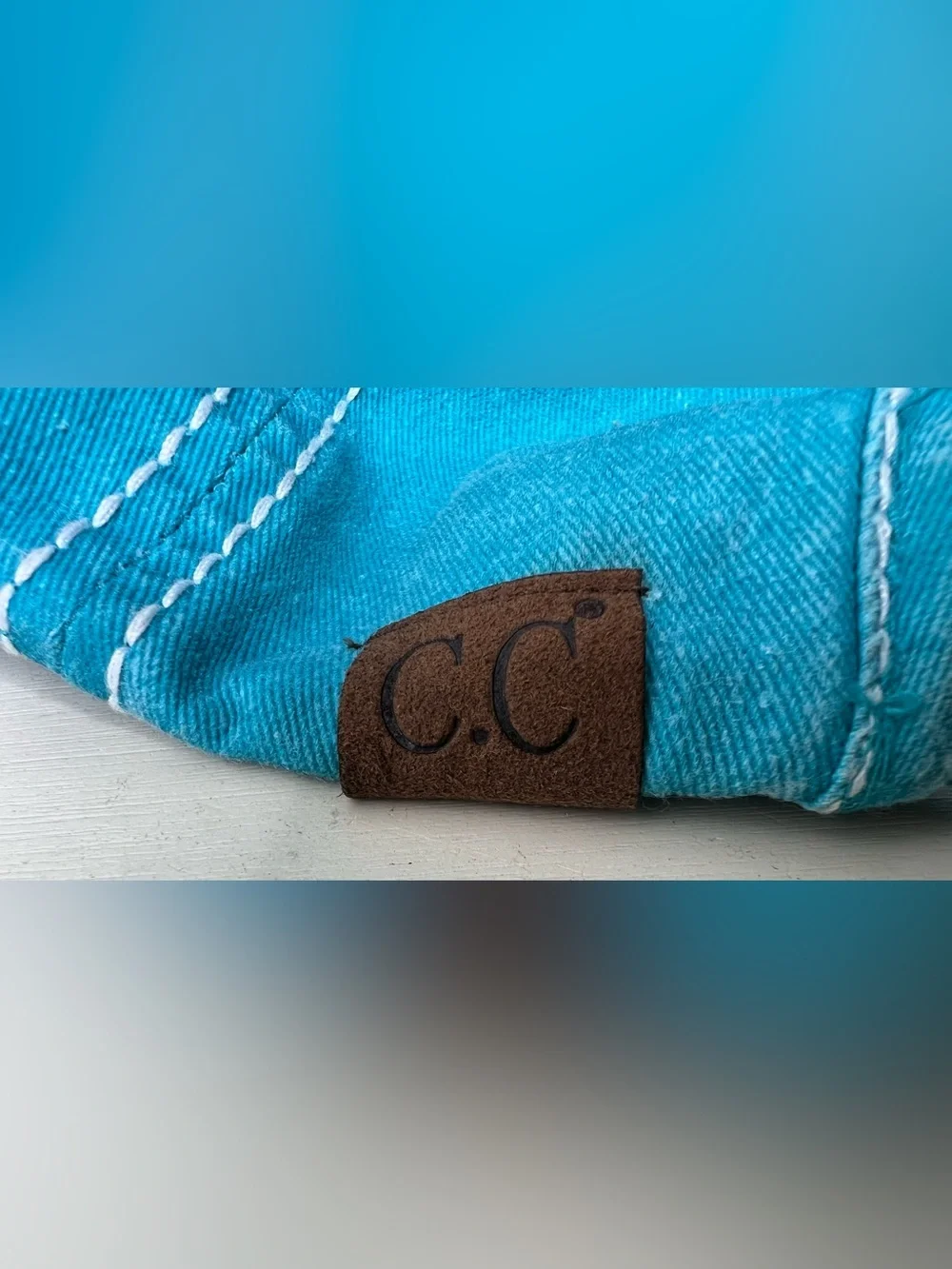 C.C. Beach happy Distressed Hat